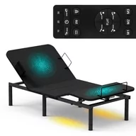 Łóżka - Nowoczesne łóżko regulowane elektrycznie z masażem, usb, led do sypialni 90x200 Spacetronik Dozee03 - miniaturka - grafika 1