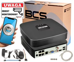 Rejestrator 4CH POE BCS-L-SNVR0401-4KE-4P LINE Analityka na 4 kamery IP do 8MPx - Rejestratory do monitoringu - miniaturka - grafika 2
