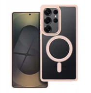 Etui i futerały do telefonów - Futerał COLOR EDGE MAG COVER kompatybilny z MagSafe do SAMSUNG S25 ULTRA różowy - miniaturka - grafika 1