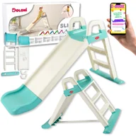 Place zabaw - DUŻA ZJEŻDZALNIA OGRODOWA DLA DZIECI 140 cm Do 25KG + EBOOK - miniaturka - grafika 1