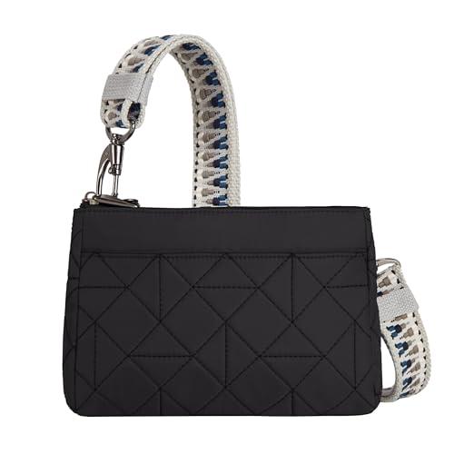 Travelon Anti-Theft Boho kopertówka crossbody, Czarny, 8.75