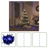 Oświetlenie świąteczne - Lampki choinkowe Living Store z 400 diodami LED niebieskie 40 m 8 efektów świetlnych - miniaturka - grafika 1