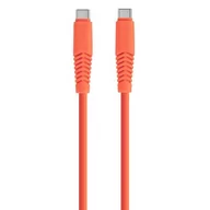 Kable USB - Kabel USB Typ-C - USB Typ-C XO KSC-C-1.5210 2.1A 1.5 m Pomarańczowy - miniaturka - grafika 1