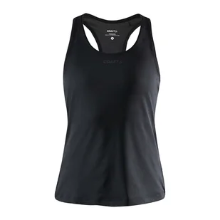 Damska koszulka bez rękawów CRAFT ADV ESSENCE SINGLET W 1908770-999000 – Czarny - Koszulki i topy damskie - miniaturka - grafika 1