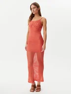 Sukienki - Guess Sukienka letnia E5GK07 Z3N30 Koralowy Regular Fit - miniaturka - grafika 1