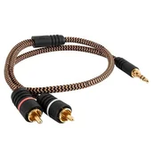 Kable - Kabel Jack 3.5 mm - 2x RCA PROSON Arctic 0.5m - miniaturka - grafika 1