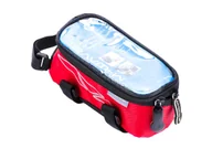 Sakwy rowerowe - Sakwa Na Rame Smartphone  M-Wave  Czerwona - miniaturka - grafika 1