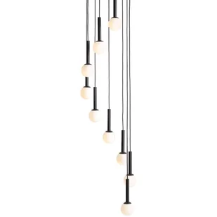 Riu lampa wisząca 9-punktowa czarna 1117N1 - Lampy sufitowe - miniaturka - grafika 7