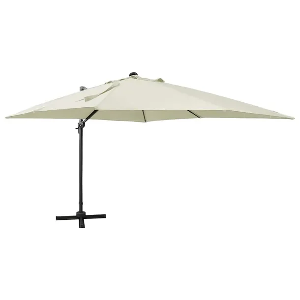 Krótką nazwą produktu może być Parasol LED 300x300 cm, piaskowy, z kor