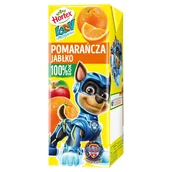 Soki i napoje niegazowane - Hortex Leon i Przyjaciele pomarańcza-jabłko sok 100% kartonik 200ml ze słomką - miniaturka - grafika 1