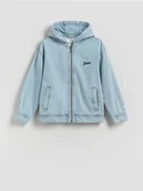 Bluzki dla chłopców - Reserved - Jeansowa koszula - niebieski - miniaturka - grafika 1