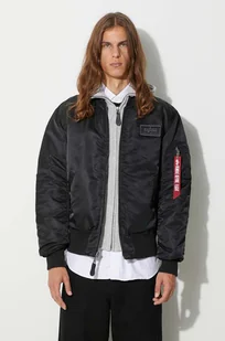 Alpha Industries kurtka bomber MA-1 D-Tec męski kolor czarny przejściowa 183110.03 - Kurtki męskie - miniaturka - grafika 1