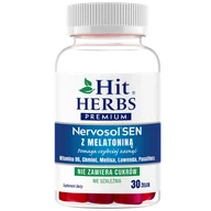 Układ nerwowy - Hit Herbs Premium Nervosol Sen z melatoniną, 30 żelek - miniaturka - grafika 1
