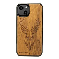 Etui i futerały do telefonów - Drewniane Etui Bewood iPhone 14 JELEŃ IMBUIA - miniaturka - grafika 1