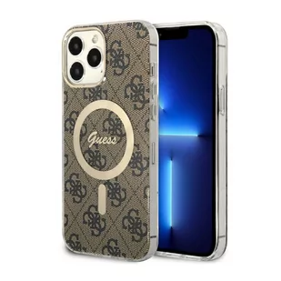 Guess GUHMP13XH4STW iPhone 13 Pro Max 6.7" brązowy/brown hardcase 4G MagSafe - Etui i futerały do telefonów - miniaturka - grafika 1