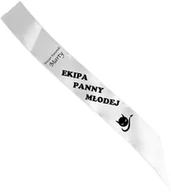 Wieczór panieński i kawalerski - Szarfa personalizowana z imieniem na Wieczór Panieński - 140 cm - 1 szt. - miniaturka - grafika 1