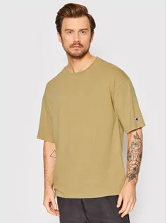 Koszulki i topy damskie - Champion T-Shirt Acid Wash Minimal 217243 Beżowy Custom Fit - grafika 1