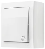 Wyłączniki światła i elektryczne - Simon Simon Aquaclick Przycisk dzwonek, 10 AX, 250 V biały ACD1/11 ACD1/11 - miniaturka - grafika 1