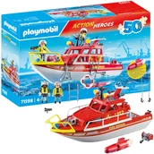 Klocki - Playmobil Action Heroes 71598 Łódź Ratownicza Straży Pożarnej - miniaturka - grafika 1