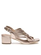 Sandały damskie - Lasocki Sandały WB-ELA-33 Złoty - miniaturka - grafika 1