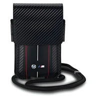 Etui i futerały do telefonów - Torebka BMW Wallet Bag Carbon Red Stripes (BMPSP15XMSCAKR) czarne - miniaturka - grafika 1