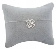 Bransoletki - Bransoletka KONICZYNKA koniczyna ażurowa SREBRO - miniaturka - grafika 1