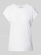 Koszulki i topy damskie - T-shirt o luźnym kroju z lejącej wiskozy - miniaturka - grafika 1