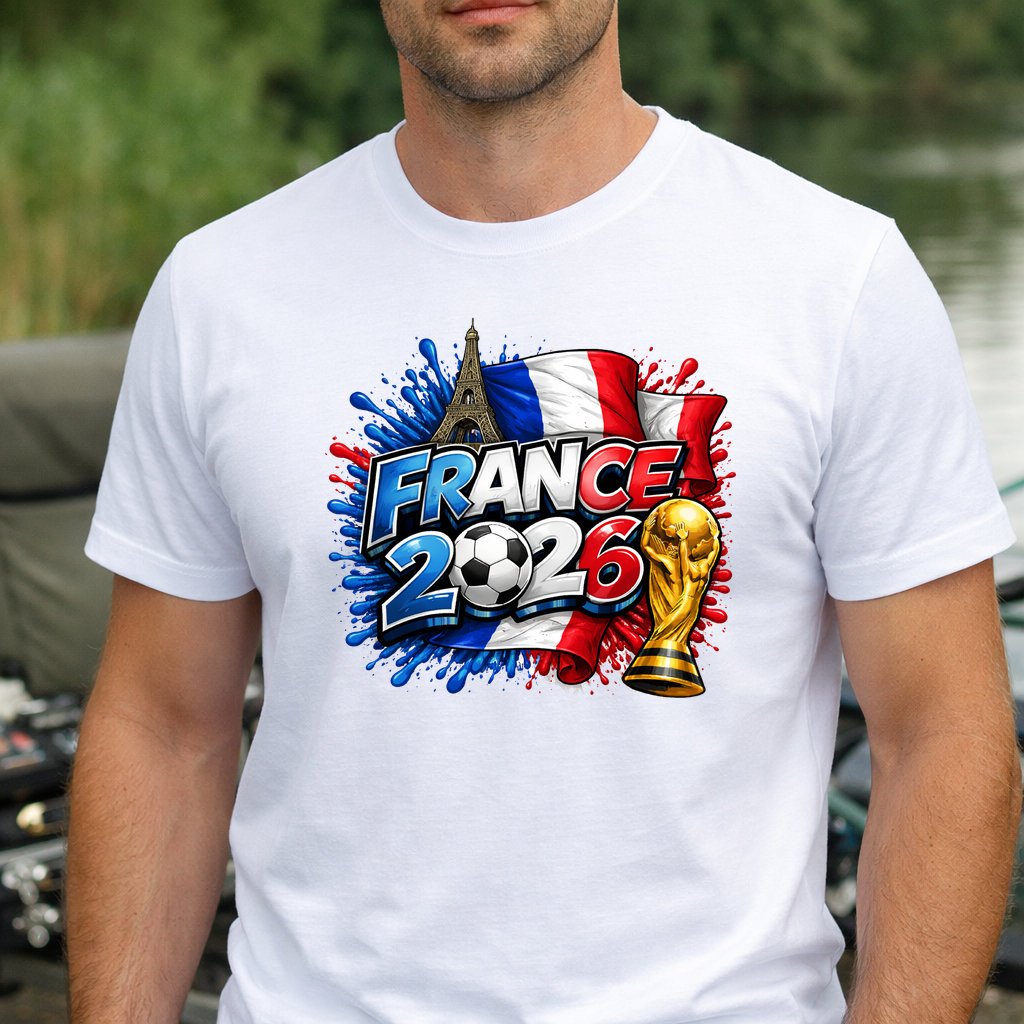 Koszulka WORLD CUP 2026 FRANCJA kolor biały rozmiar 5XL