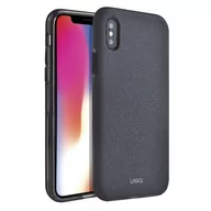 Etui i futerały do telefonów - UNIQ UNIQ etui Lithos iPhone X/Xs czarny /charcoal black UNIQ185BLK - miniaturka - grafika 1