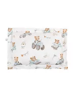 Kołdry i poduszki dla dzieci - Bonjour Cherie Poduszka bambusowa z falbanką 50/70 Traktory - miniaturka - grafika 1