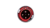 Gniazdka elektryczne - Wtyczka przenośna 63A 4P 400V czerwona IP67 POWER TWIST 034-6 - miniaturka - grafika 1
