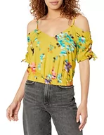 Bluzy damskie - Desigual Damska bluza, żółty, XS - miniaturka - grafika 1