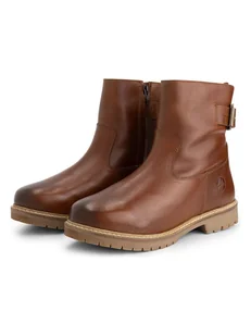 TRAVELIN' Skórzane botki "Tingvoll" w kolorze jasnobrązowym - Botki damskie - miniaturka - grafika 1