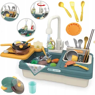 2 x DUŻY ZLEWOZMYWAK ELEKTRYCZNY Z KUCHNIĄ KRAN WODA ZLEW 31 ELEMENTÓW MATA - Zabawy w naśladowanie dorosłych 2 x DUŻY ZLEWOZMYWAK ELEKTRYCZNY Z KUCHNIĄ KRAN WODA ZLEW 31 ELEMENTÓW MATA - Zabawy w naśladowanie dorosłych - miniaturka - grafika 1