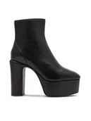 Botki damskie - Badura Botki BRAGA-110376 Czarny - miniaturka - grafika 1