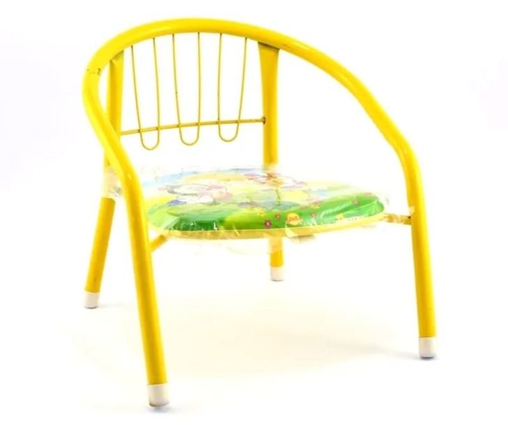 Krzesełko dziecięce piszczące fotelik stalowy do domu ogrodu dziecka 35 cm