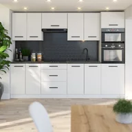 Meble kuchenne - Kuchnia Pojemna Remino 2.6m Modułowa Nowoczesna Duża Biały San Sebastian - miniaturka - grafika 1