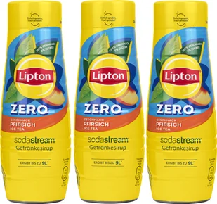 3x Syrop do SodaStream Lipton Ice Tea Brzoskwinia Zero 440ml - Syropy i koncentraty owocowe - miniaturka - grafika 1