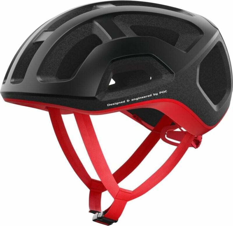POC Ventral Lite Uranium Black/Prismane Red Matt 56-61 Kask rowerowy