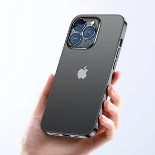 Joyroom 14Q Case etui do iPhone 14 Pro obudowa pokrowiec z metaliczną ramką czarny (JR-14Q2-black) - Etui i futerały do telefonów - miniaturka - grafika 5