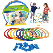 Zabawki zręcznościowe - Koła do skakania gra w klasy 10szt Trifox - zabawka - miniaturka - grafika 1