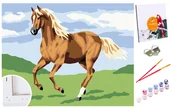 Malowanie po numerach - Zestaw do malowania po numerach dla dzieci, 20x30 cm, Koń - miniaturka - grafika 1