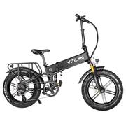 Rowery elektryczne - Składany rower elektryczny Vitilan I7 Pro 2.0, grube opony 20*4,0 cali, silnik Bafang 750W, wyjmowalna bateria 48V 20Ah - czarny - miniaturka - grafika 1