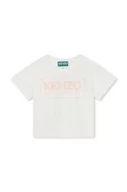Koszulki dla dziewczynek - Kenzo Kids t-shirt bawełniany dziecięcy kolor biały - Kenzo kids - miniaturka - grafika 1