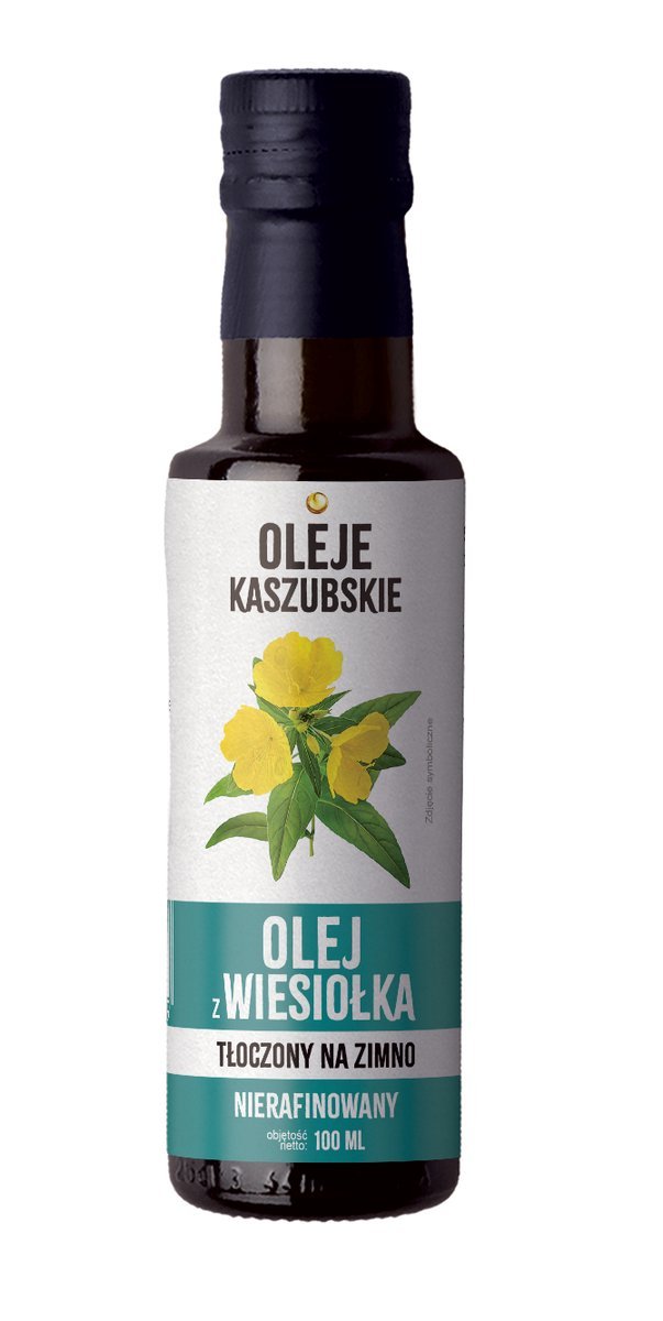 Oleje kaszubskie, olej z wiesiołka tłoczony na zimno 100ml