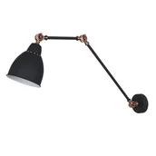 Lampy ścienne - Kinkiet Sonny 1 x 60 W E27 czarny/miedź (MB-HN5011-1-B) - miniaturka - grafika 1