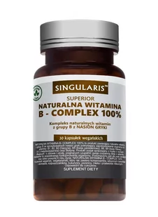 Organic SINGULARIS Singularis Witamina B-Complex Superior x 30 kaps - Witaminy i minerały - miniaturka - grafika 1