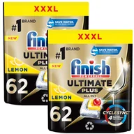 Środki do zmywarek - Finish Ultimate Plus Kapsułki Zmywarki 124 Lemon - miniaturka - grafika 1