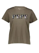 Koszulki i topy damskie - Pepe Jeans Koszulka w kolorze khaki - miniaturka - grafika 1