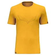 Koszulki męskie - Salewa Pure Eagle Frame Dry T-shirt męski, złoty, XL, złoto, XL - miniaturka - grafika 1